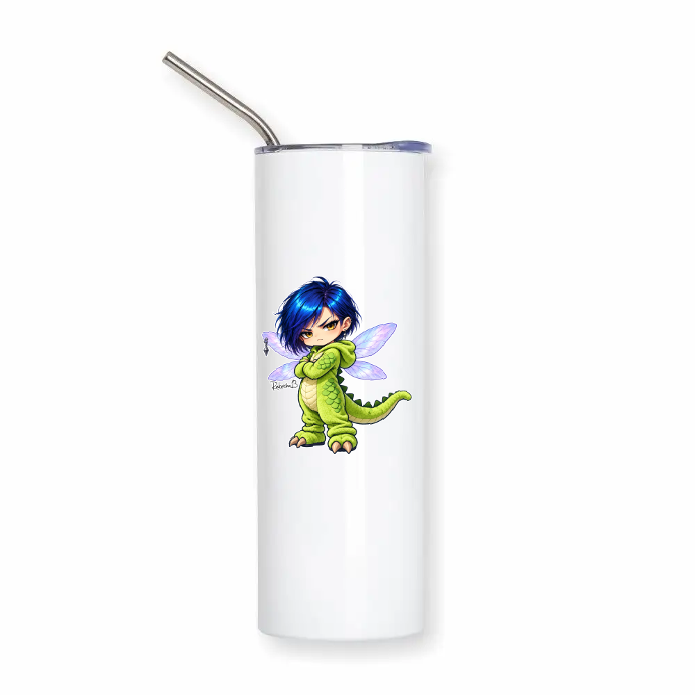 Thermobecher mit Halm | „13.-Fee-Dino“