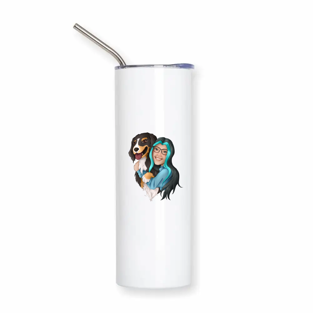Thermobecher mit Halm | „LaTwyla“
